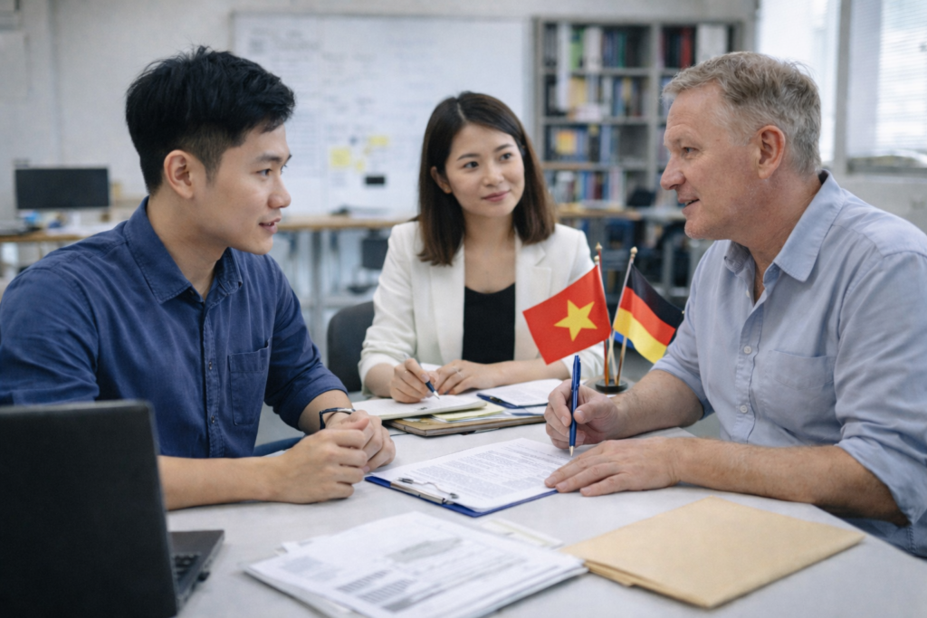 Chủ động tìm hợp đồng mới đúng ngành, đúng visa tại Đức